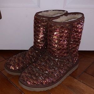 reversible sequin uggs